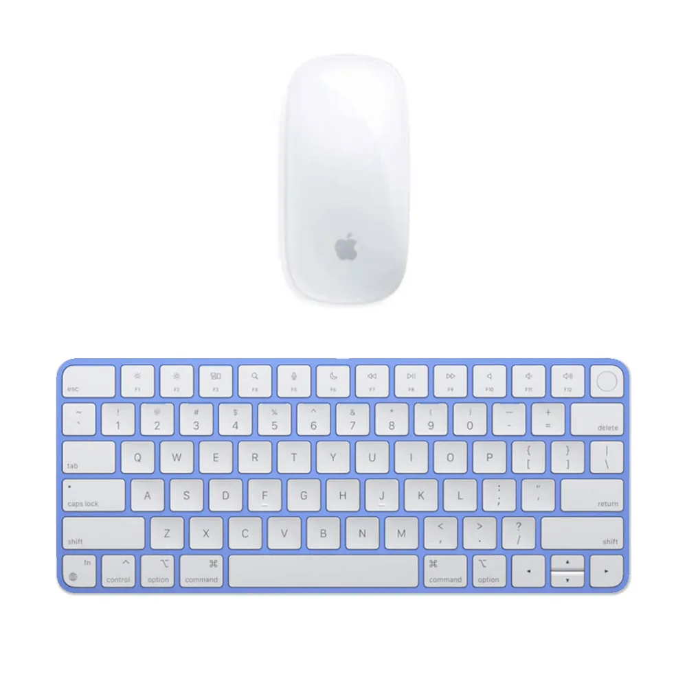Apple Magic Mouse + Magic Keyboard con Touch ID Blu con batteria integrata (Ricondizionato)