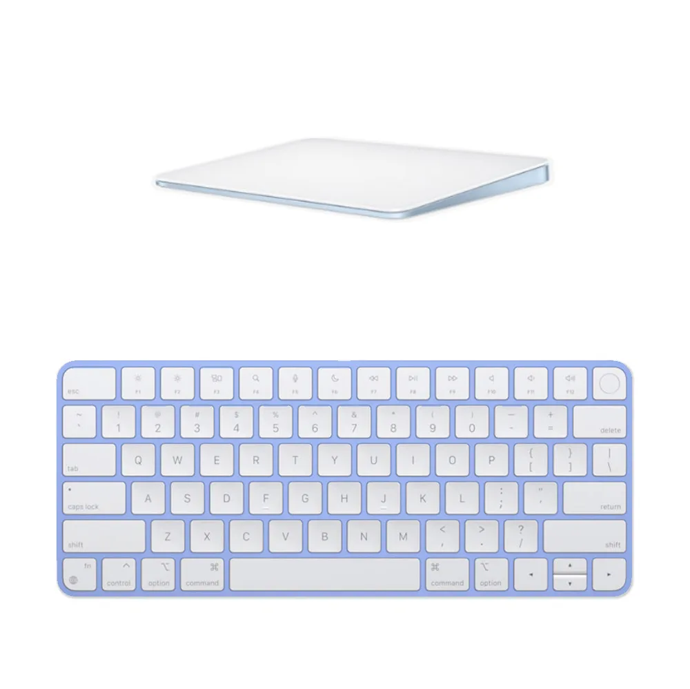 Apple Magic Trackpad 2 + Magic Keyboard con Touch ID Blu con batteria integrata (Ricondizionato)