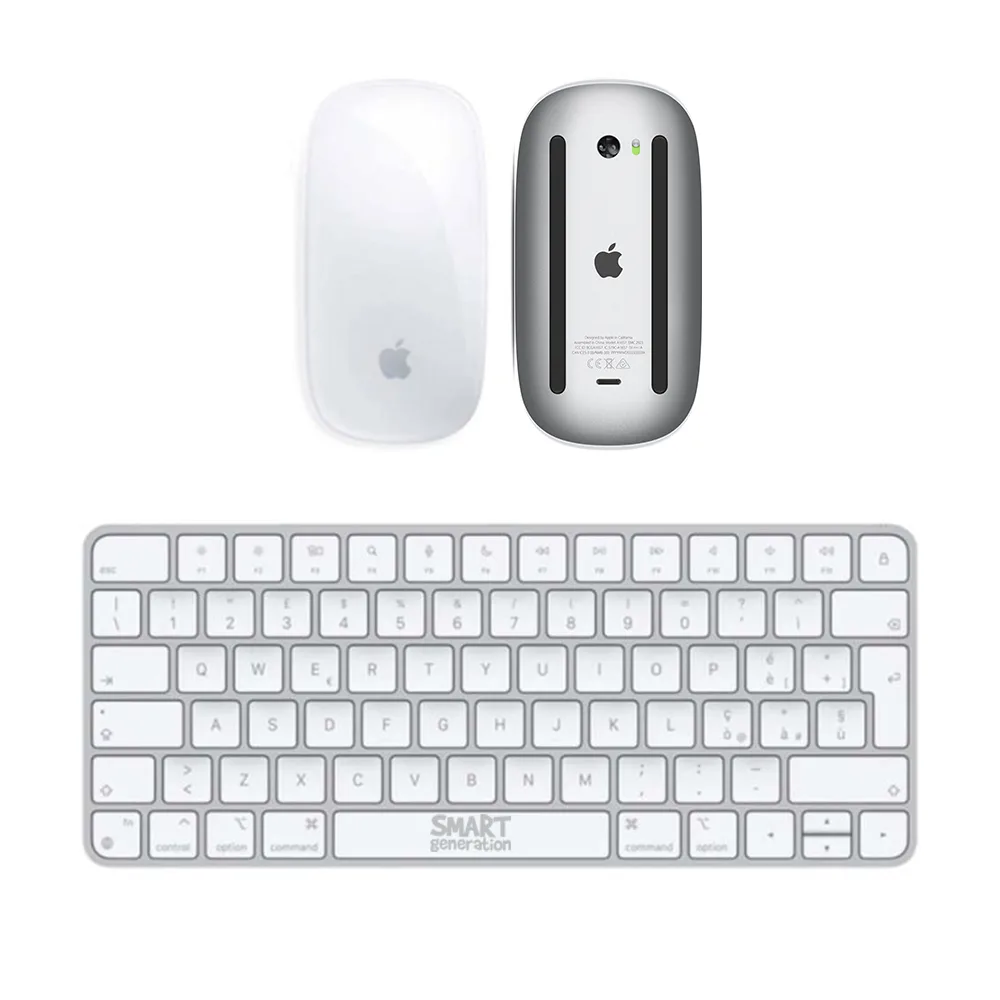 Apple Magic Mouse + Magic Keyboard Argento con batteria integrata (3a Generazione, Ricondizionato)