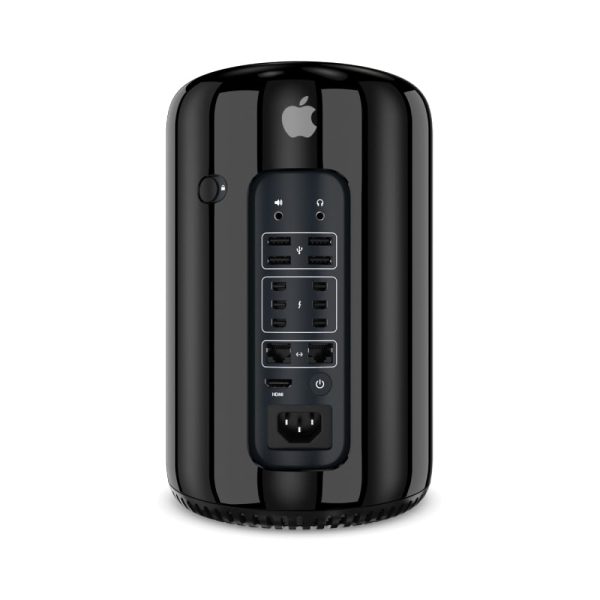 Apple Mac Pro (fine 2013, Xeon 3.7GHz 4-Core, 16GB RAM, 256GB SSD, AMD D300 2GB) Ricondizionato - <strong>[2 porte USB non funzionanti]</strong>