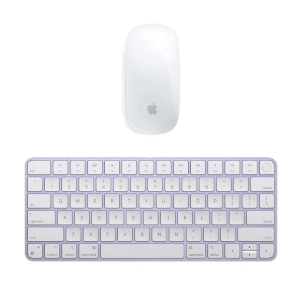 Apple Magic Mouse + Magic Keyboard con Touch ID Viola con batteria integrata (Ricondizionato)