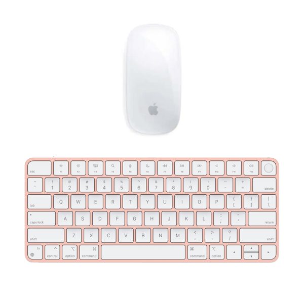 Apple Magic Mouse + Magic Keyboard con Touch ID Rosa con batteria integrata (Ricondizionato)