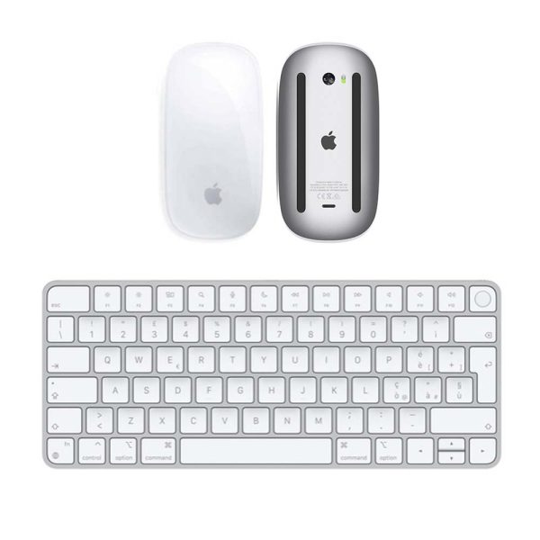 Apple Magic Mouse + Magic Keyboard con Touch ID Argento con batteria integrata (Ricondizionato)