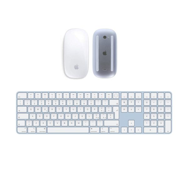 apple magic mouse magic keyboard con touchid blu e pad numerico con batteria integrata ricondizionato 168896 - Refurbis