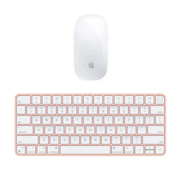 Apple Magic Mouse + Magic Keyboard Rosa con batteria integrata (Ricondizionato)