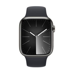 Apple Watch Series 8 (2022) 41mm, Acciaio inossidabile, Grafite - GPS + Cellular - Eccellente 5 WATCH SERIES 7 8 9 ACCIAIO NERO COPERTINA 24 - Refurbis