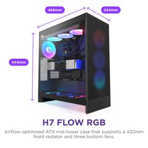 NZXT H7 FLOW BLACK DIMENSIONI - Refurbis