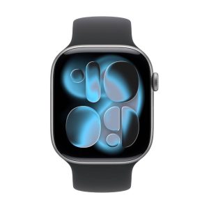 Apple Watch Series 11 (2025) 46mm, Jet Black - GPS - Eccellente 7 WATCH SERIES 11 SPACE GREY 2025 FRONT - Refurbis