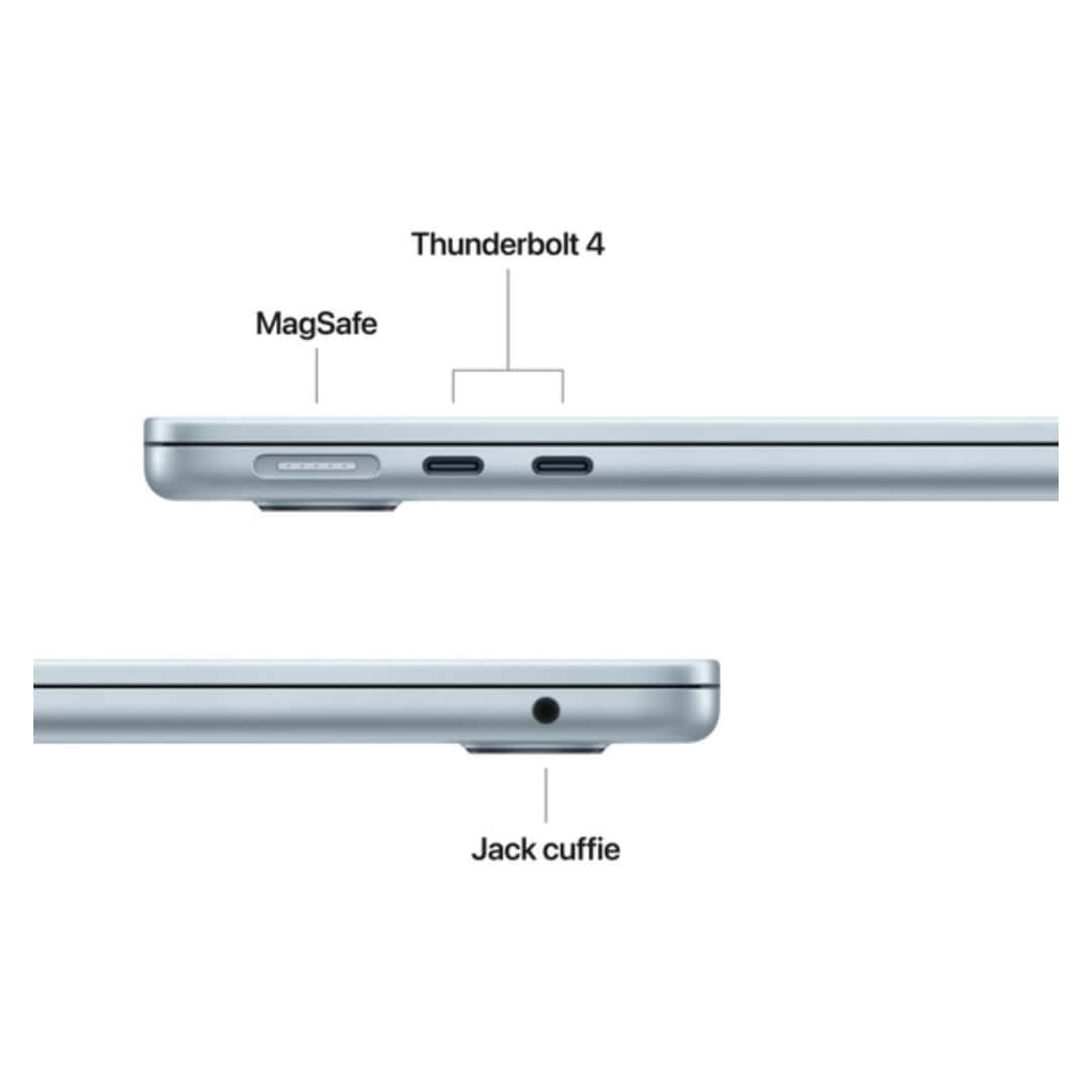 Apple MacBook Air 13 pollici (2025) M4 10-Core, GPU 10-Core, Celeste - 16GB - 256GB SSD - Italiano - Eccellente 2 Apple MacBook Air 13 pollici (2025) M4 10-Core, GPU 10-Core, Celeste - 16GB - 256GB SSD - Italiano - Eccellente - Image 2