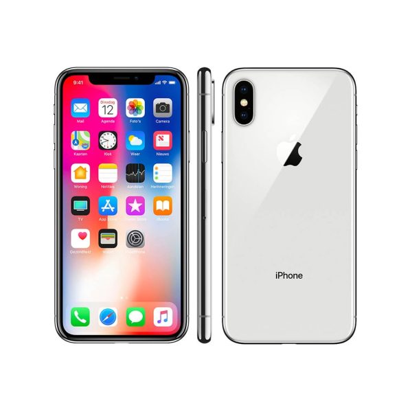 Apple iPhone X 256GB Ricondizionato (Argento, 5.8'') – Eccellente